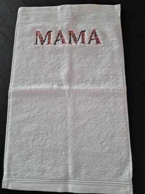 Gastendoekje Mama wit